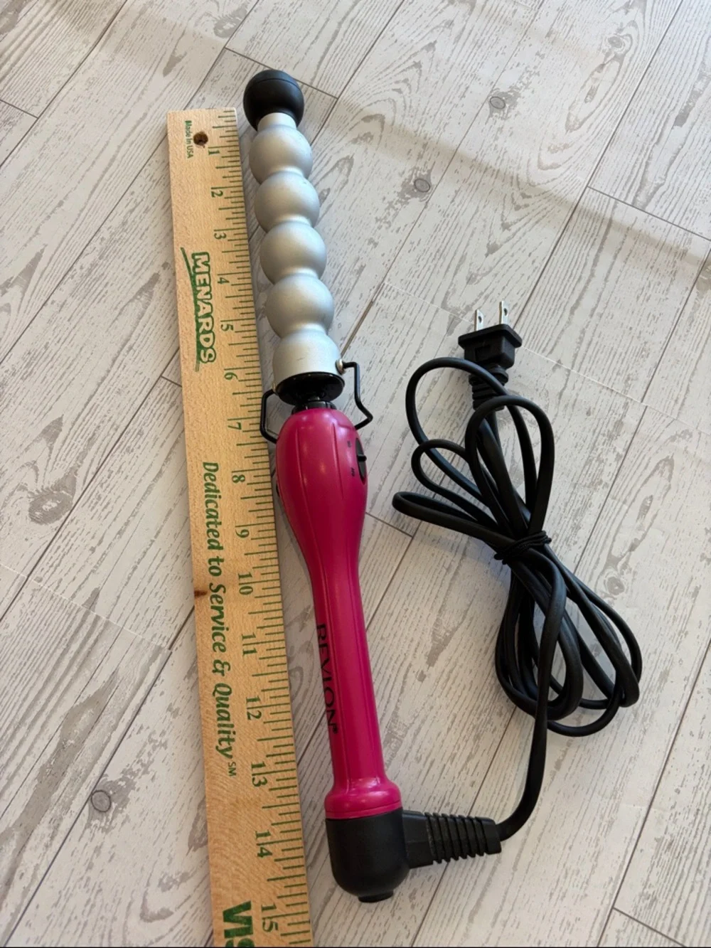 Revlon Salon‎ High Heat Hair Curling Iron Ball Wand beach waves curly spiral